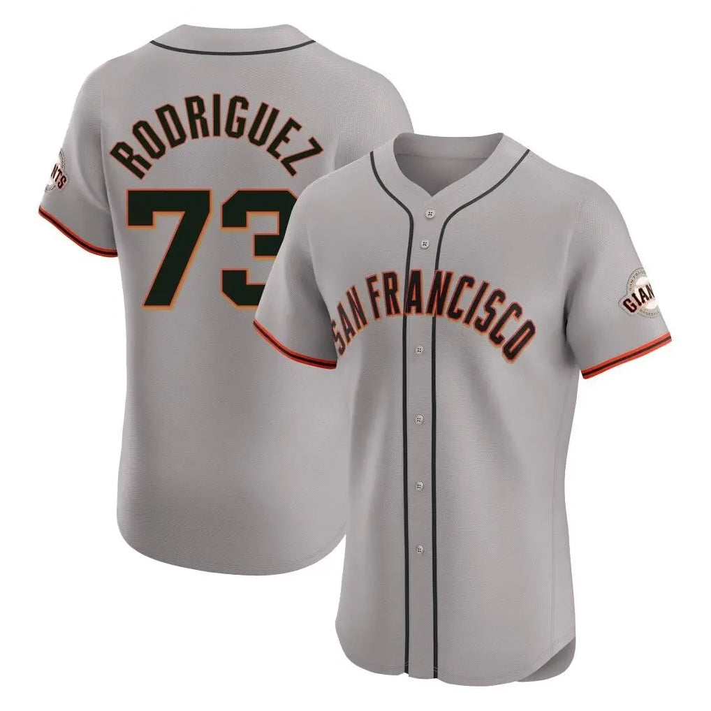 Johmsee SF.Giants #73 Randy Rodriguez Player Gray Home Limited Elite Stitched Jerseys