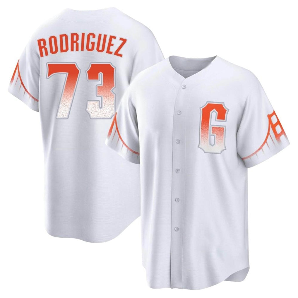 Johmsee SF.Giants #73 Randy Rodriguez Player White City Connect Home Game Stitched Jerseys