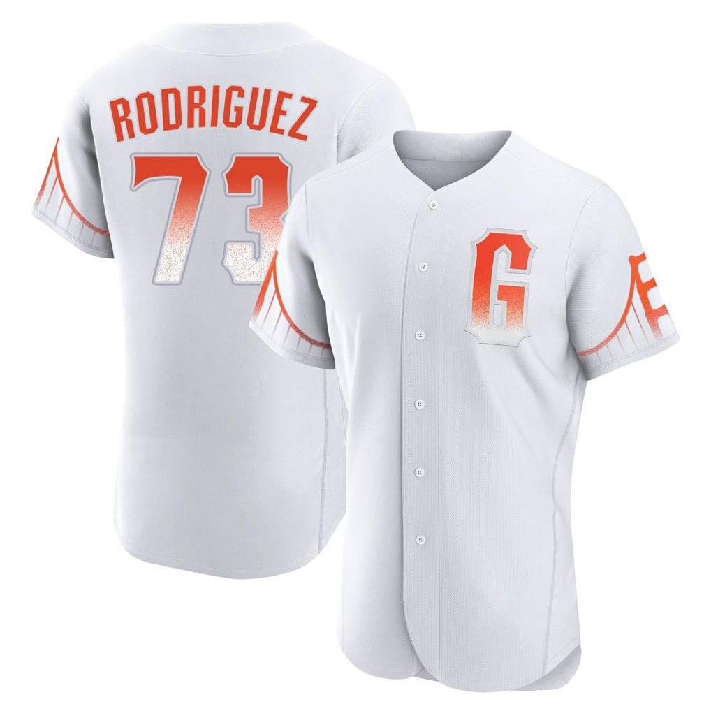 Johmsee SF.Giants #73 Randy Rodriguez Player White City Connect Home Limited Elite Stitched Jerseys