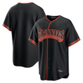 Johmsee SF.Giants Blank Player Black Alternate Limited Stitched Jerseys