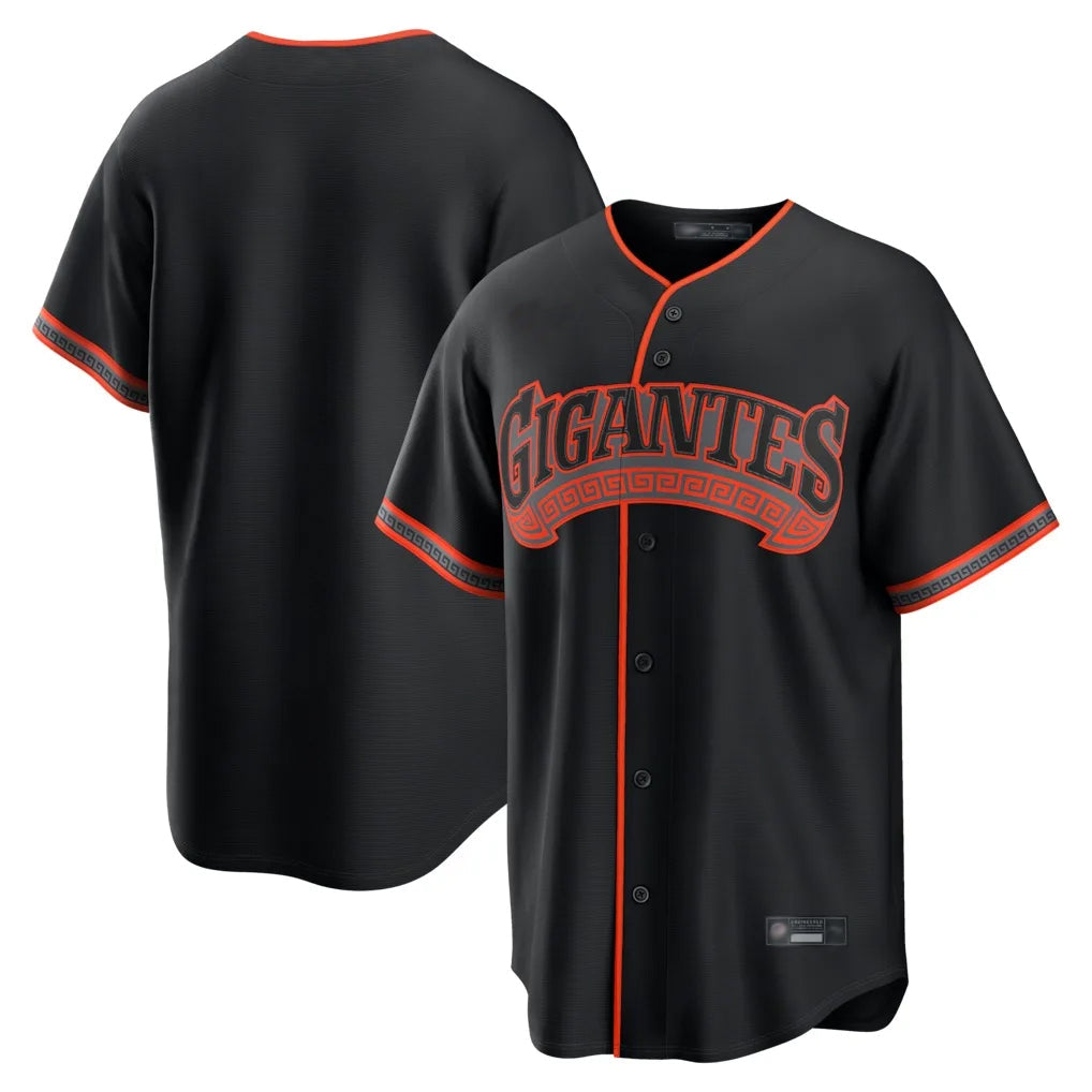 Johmsee SF.Giants Blank Player Black Alternate Limited Stitched Jerseys