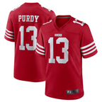 Johmsee SFr.49ers #13 Brock Purdy Player Scarlet Replica Game Stitched Jerseys