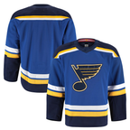 Johmsee St.L.Blues Blue Home Authentic Pro Jerseys