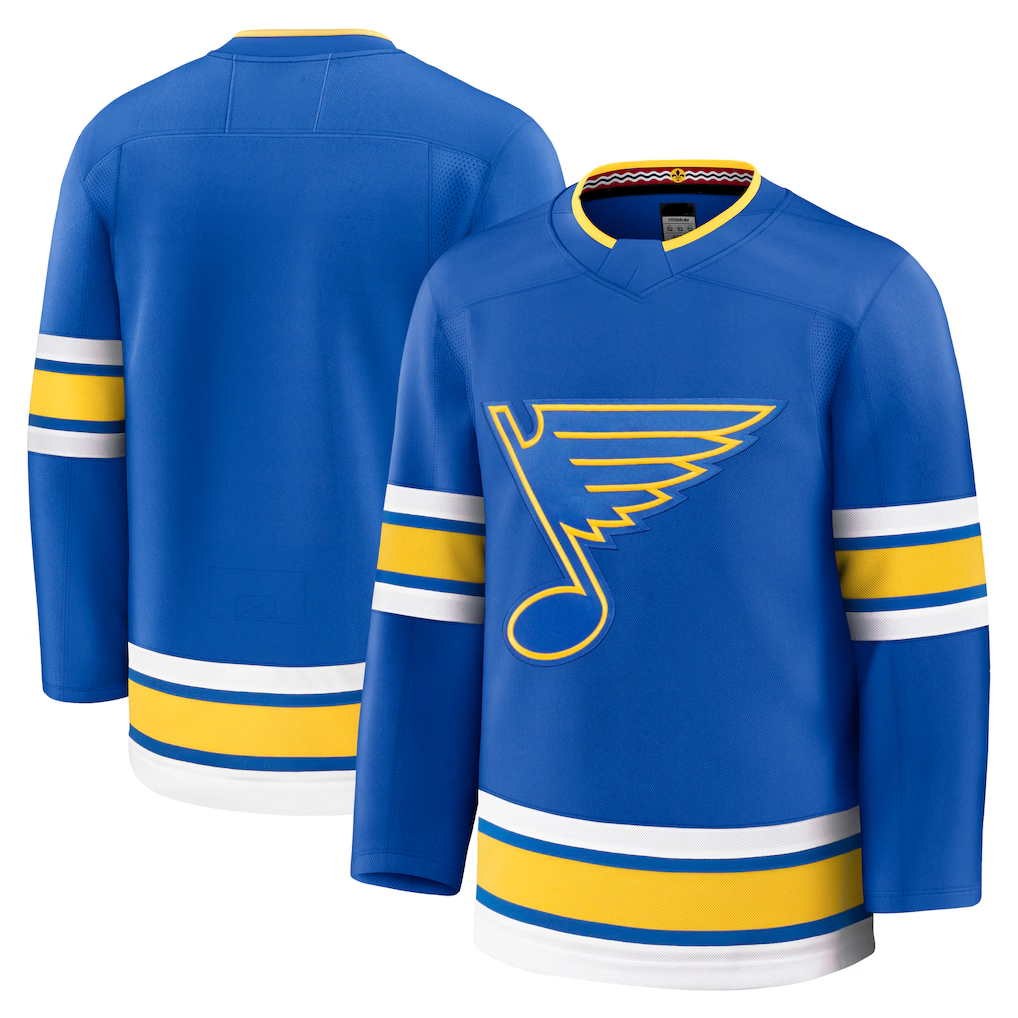 Johmsee St.L.Blues Blue Home Premium Jerseys