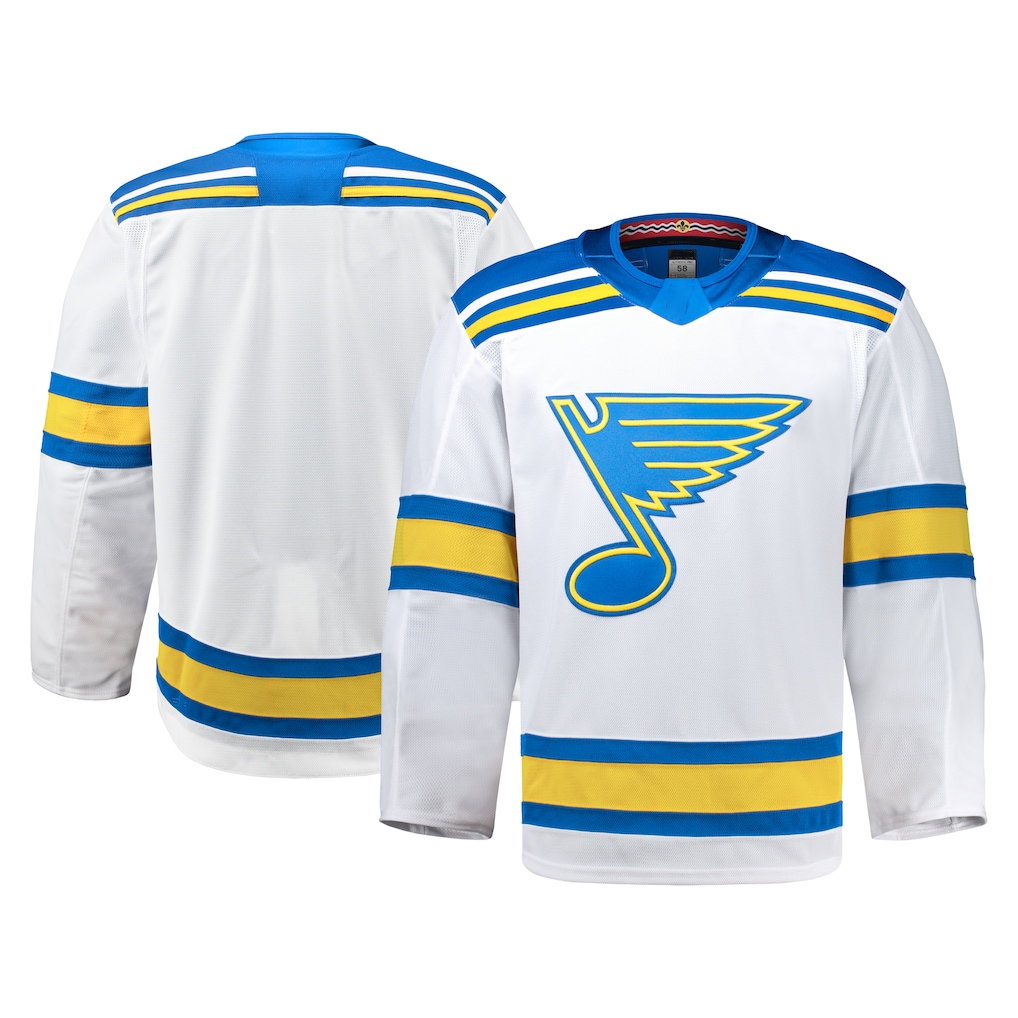 Johmsee St.L.Blues White Away Authentic Pro Jerseys