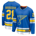 Johmsee St.L.Blues #21 Blues Jimmy Snuggerud Blue Home Breakaway Jerseys