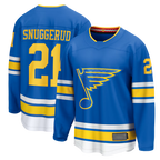Johmsee St.L.Blues #21 Blues Jimmy Snuggerud Blue Home Breakaway Jerseys