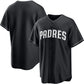 San Diego Padres Blank Black Lights Out Limited Stitched Baseball Jersey