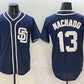 San Diego Padres #13 Manny Machado Navy Cool Base Stitched Baseball Jersey