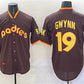 San Diego Padres #19 Tony Gwynn Brown Throwback Stitched Baseball Jersey