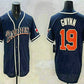 San Diego Padres #19 Tony Gwynn Navy Blue Stitched Cool Base Baseball Jersey