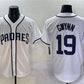 San Diego Padres #19 Tony Gwynn White Cool Base Stitched Baseball Jersey