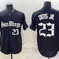 San Diego Padres #23 Fernando Tatis Jr. Black Gothic Edition Vapor Limited Stitched Baseball Jersey