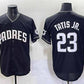 San Diego Padres #23 Fernando Tatis Jr. Black Stitched Baseball Jersey
