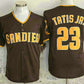 San Diego Padres #23 Fernando Tatis Jr Brown Limited Stitched Baseball Jersey