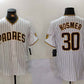 San Diego Padres #30 Eric Hosmer White Stitched Cool Base Baseball Jersey