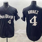 San Diego Padres #4 Luis Arraez Black Gothic Edition Vapor Limited Stitched Baseball Jersey
