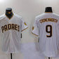 San Diego Padres #9 Jake Cronenworth White Team Logo Stitched Cool Base Baseball Jersey