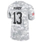 SF.49ers #13 Brock Purdy Arctic Camo 2024 Salute to Service Limited Stitched American Football Jerseys