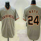 San Francisco Giants #24 Willie Mays Grey Limited Stitched Baseball Jersey