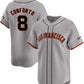 San Francisco Giants #8 Michael Conforto Gray Cool Base Stitched Baseball Jersey