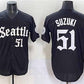 Seattle Mariners #51 Ichiro Suzuki Black 'Deep Sea Gothic Edition' Vapor Premier Limited Stitched Baseball Jersey