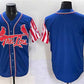 St. Louis Cardinals Blank Royal Independence Day Vapor Premier Limited Stitched Baseball Jersey