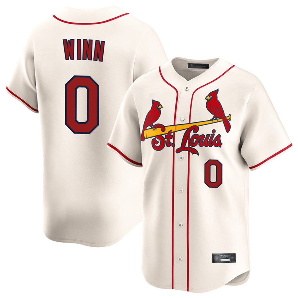 Johmsee St. Louis Cardinals #0 Masyn Winn Player Cream Home Limited Stitched Jerseys
