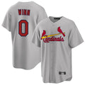 Johmsee St. Louis Cardinals #0 Masyn Winn Player Gray Home Game Stitched Jerseys