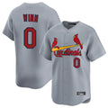 Johmsee St. Louis Cardinals #0 Masyn Winn Player Gray Home Limited Stitched Jerseys