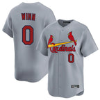Johmsee St. Louis Cardinals #0 Masyn Winn Player Gray Home Limited Stitched Jerseys