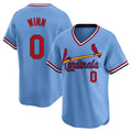 Johmsee St. Louis Cardinals #0 Masyn Winn Player Light Blue City Connect Home T-shirt Stitched Jerseys