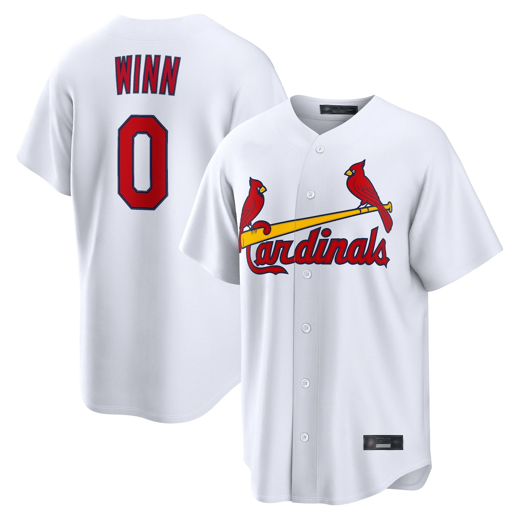 Johmsee St. Louis Cardinals #0 Masyn Winn Player White Home Game Stitched Jerseys