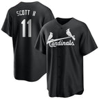Johmsee St. Louis Cardinals #11 Victor Scott II Player Black City Connect Home Limited Stitched Jerseys