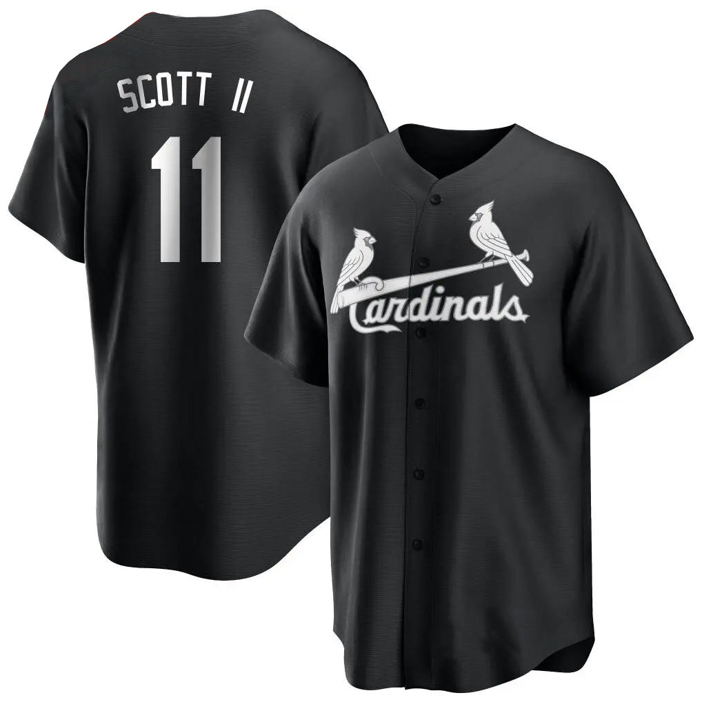 Johmsee St. Louis Cardinals #11 Victor Scott II Player Black City Connect Home Limited Stitched Jerseys