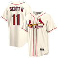 Johmsee St. Louis Cardinals #11 Victor Scott II Player Cream Home Game Stitched Jerseys