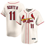 Johmsee St. Louis Cardinals #11 Victor Scott II Player Cream Home Limited Stitched Jerseys