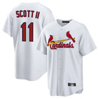 Johmsee St. Louis Cardinals #11 Victor Scott II Player White Home Game Stitched Jerseys