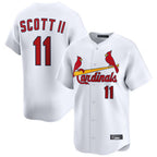 Johmsee St. Louis Cardinals #11 Victor Scott II Player White Home Limited Stitched Jerseys