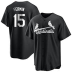 Johmsee St. Louis Cardinals #15 Jose Fermin Player Black City Connect Home Limited Stitched Jerseys