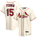 Johmsee St. Louis Cardinals #15 Jose Fermin Player Cream Home Game Stitched Jerseys