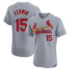 Johmsee St. Louis Cardinals #15 Jose Fermin Player Gray Home Limited Elite Stitched Jerseys