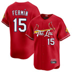 Johmsee St. Louis Cardinals #15 Jose Fermin Player Red City Connect Limited Stitched Jerseys