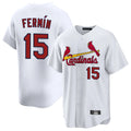 Johmsee St. Louis Cardinals #15 Jose Fermin Player White Home Game Stitched Jerseys
