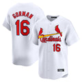Johmsee St. Louis Cardinals #16 Nolan Gorman Player White Home Limited Stitched Jerseys