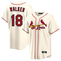Johmsee St. Louis Cardinals #18 Jordan Walker Player Cream Home Game Stitched Jerseys