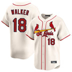 Johmsee St. Louis Cardinals #18 Jordan Walker Player Cream Home Limited Stitched Jerseys