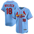 Johmsee St. Louis Cardinals #18 Jordan Walker Player Light Blue Home Limited Stitched Jerseys