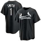 Johmsee St. Louis Cardinals #1 Ozzie Smith Player Black City Connect Home Limited Stitched Jerseys