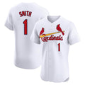 Johmsee St. Louis Cardinals #1 Ozzie Smith Player White Home Limited Elite Stitched Jerseys